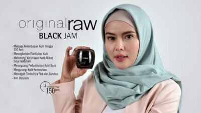 review black jam original raw k-link indonesia, krim pemutih wajah asli korea