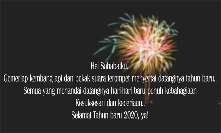 120 Kata Kata Ucapan Selamat Tahun Baru 2020 Terbaru