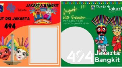 Twibbon HUT DKI Jakarta Ke-494, 22 Juni 2021 Terbaru: Download Bingkai Foto “Jakarta Bangkit” Gratis!