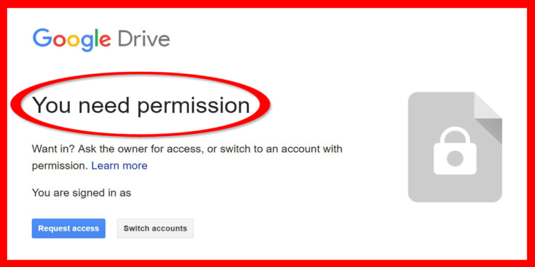 cara mengatasi google drive minta izin akses you need permission access denied