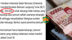 yayasan gerakan indonesia sadar bencana graisena salurkan blt bantuan langsung tunai rp 350 ribu