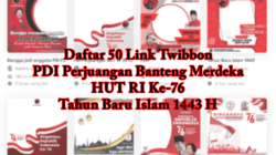 50 Link Download Twibbon PDI Perjuangan HUT RI Ke-76 Lucu & Tahun Baru Islam 1443 H Terbaru 2021