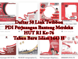 50 Link Download Twibbon PDI Perjuangan HUT RI Ke-76 Lucu & Tahun Baru Islam 1443 H Terbaru 2021