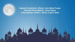 jadwal imsakiyah, buka puasa dan sholat di bekasi senin 4 april 2022
